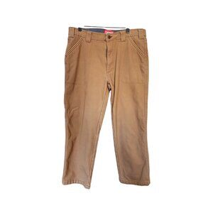 Coleman Mens Brown Fleece-Lined Work Pants Size 34x30